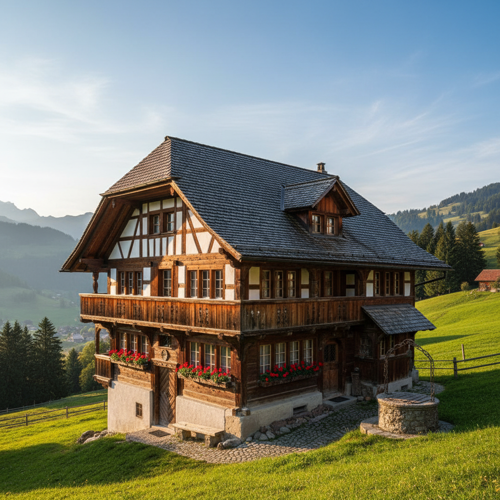 Solaranlage auf Schweizer Hausdach